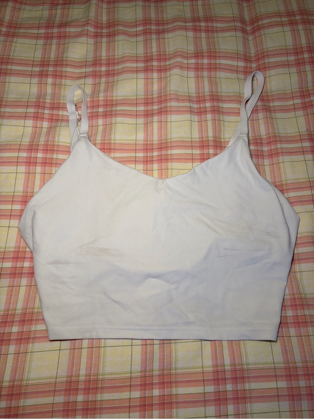 Athleta White Bralette with Pads Removed